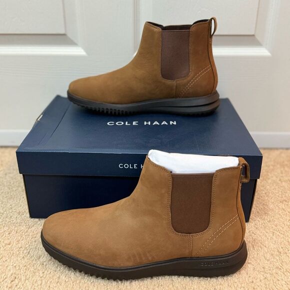 NWB Cole Haan Grand Plus Men's Chelsea Boot Lumber/Java Color Sz 11M - Picture 2 of 12